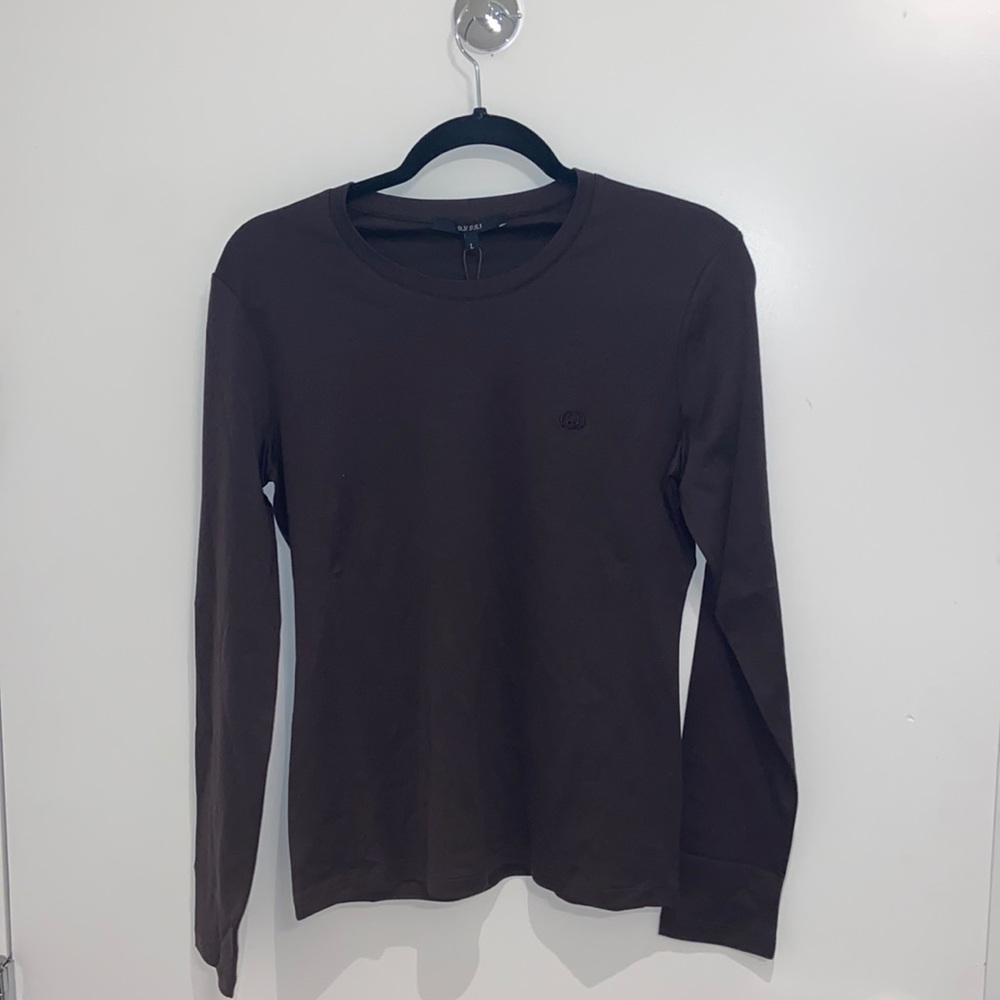 Gucci Brown Embroidered Long Sleeve